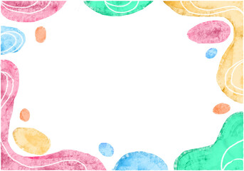 Obraz premium abstract watercolor background with empty area in the middle