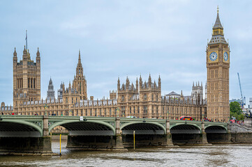 Fototapeta premium Westminster Bridge and Big Ben