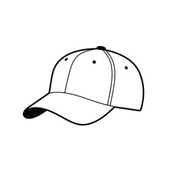 a baseball cap illustration vector