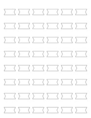 Slim Rectangle Label Strips – headers, tabs, planner stickers
