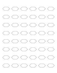 Multi-Row Label Strips – timetable / schedule planner sheet