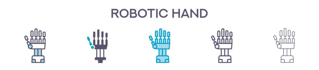 Robotic Hand Icon Pack For Graphic Design - Multiple Styles