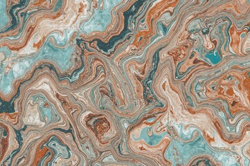 Abstract liquid marble artwork. Continuous pattern, 2D graphic, suitable for textile printing and home decor.