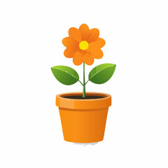 Orange Blume