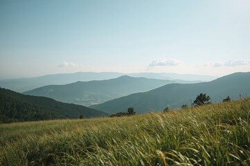 Scenic high mountain terrain.