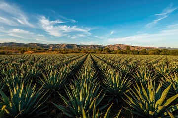 Agave plantation for mezcal production
