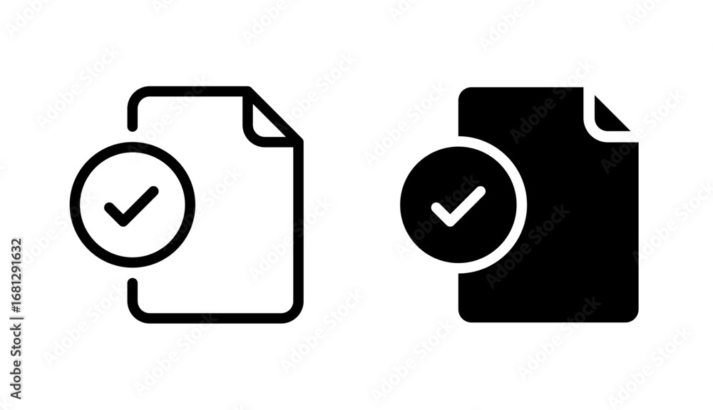 Poster checkmak and file icon