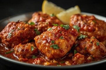 Fototapeta premium Close-Up of Spiced Grilled Chicken