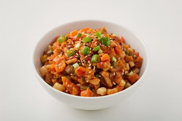 Fermented spicy cabbage dish prepared with napa cabbage