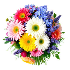 bouquet of flowers with transparent background PNG and JPEG image