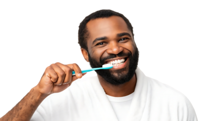 a smiling man and woman holding baskets of clean laundry isolated on white background