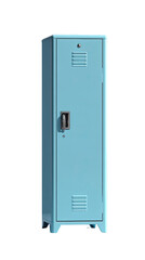 Light-blue metal locker