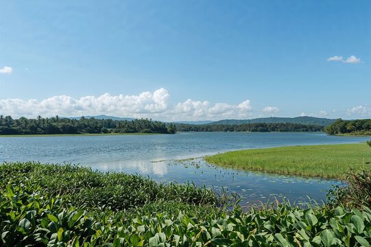 Swampy Wetlands in a Tropical Region