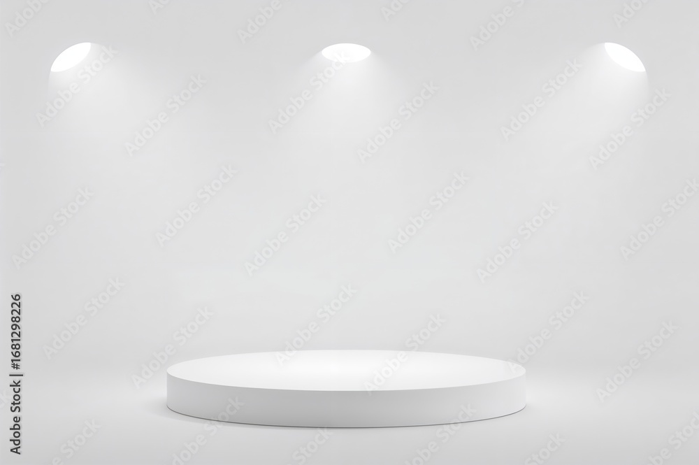 Aufkleber minimalist blank table surface with gradient backdrop, ideal for product showcasing and design