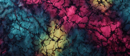 Colorful abstract pattern with vibrant textures