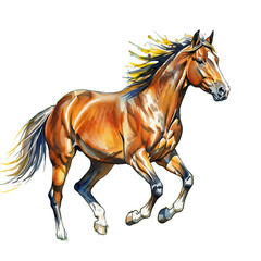 Obraz premium horse isolated on white