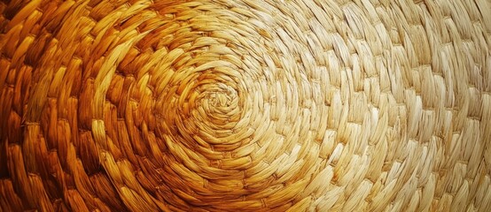 Natural woven patterns in braided basket design