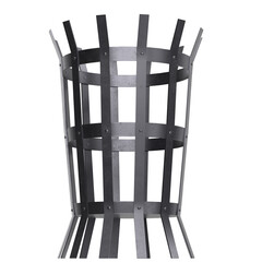 3D rendering illustration of an Empty Fire Pit Basket