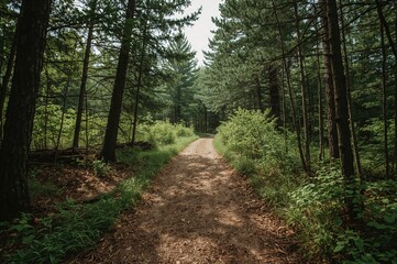 Obraz premium Exploring the wild landscapes near a small town beyond New London