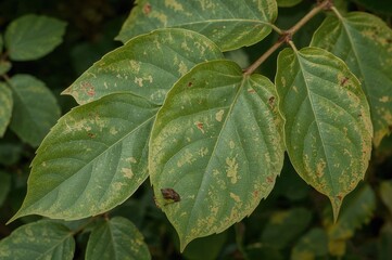 Fresh teak leaves display a soft texture with a pale green hue blended with reddish tones, illustrating a natural shift prior to becoming tough and deep green.