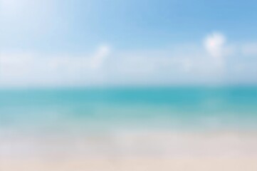 Obraz premium Soft pastel gradient with abstract tropical sky and glowing light, serene spring wallpaper background.