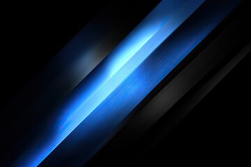 Diagonal abstract design with glowing blue lines on a dark background