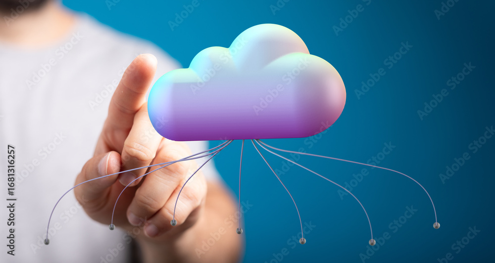 Poster boost your business with secure cloud solutions. reliable data storage and easy access.