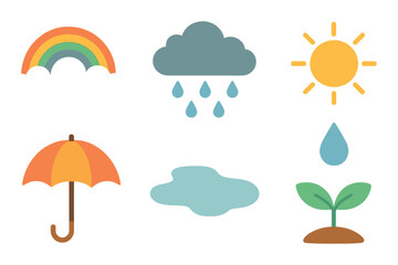 Martial arts equipment set featuring karate gi, nunchaku, katana, boxing gloves, and belt