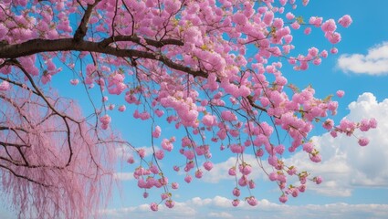 Willow Tree Flowering Scene