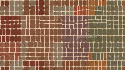 green and red brick wall