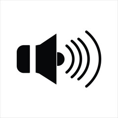 sound icons. simple solid vector