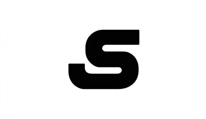 Bold, stylized black capital letter "S