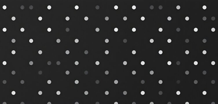 Black sheet paper texture with white mesh polka dot seamless pattern, black, retro