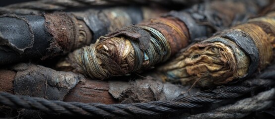 Handwoven textures in workshop