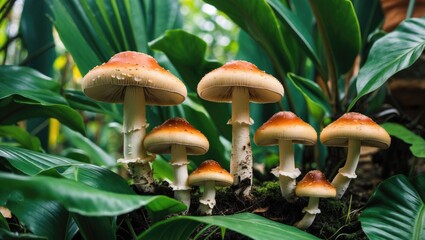 Edible or inedible fungi found in tropical regions