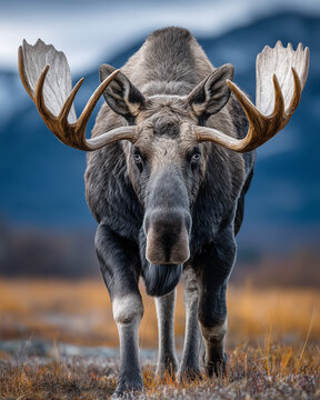 Moose (Alces alces) in the Yukon Territory, Canada.