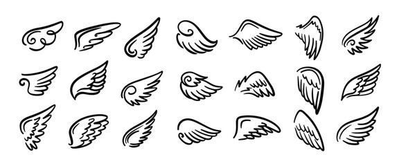 Hand drawn doodle vector set. Collection of cute hand drawn doodle.