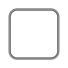 Naklejka premium Empty square frame with double border