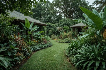 Garden plants backdrop