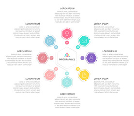 Business Infographic Template – 8 Options
A versatile and modern infographic design featuring Eight distinct segments. Ideal for presenting business concepts such as workflows, process diagrams.
