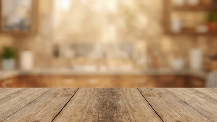 A cooking tool displayed on a wooden surface with a blurred background and empty space for text