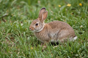 Fototapeta premium Hare Among the Plants