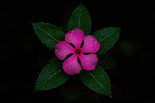 Vibrant pink Ixora Coccinea blossom against lush dark foliage, a classic medicinal flower known as Chethi, Thechi, or Thetti.