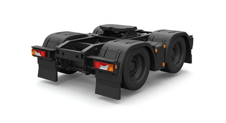 Heavy Duty Truck Trailer Chassis: Detailed Rear View