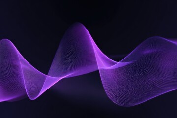 Abstract purple wave pattern on dark background