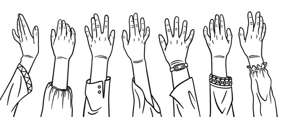 Hand drawn doodle vector set. Collection of cute hand drawn doodle.