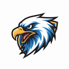 Fototapeta premium Fierce Eagle Head Mascot Vector