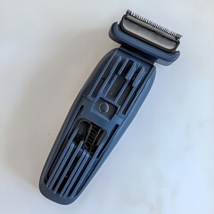 Dark gray,  portable hair clipper,  detachable attachments,  angled design