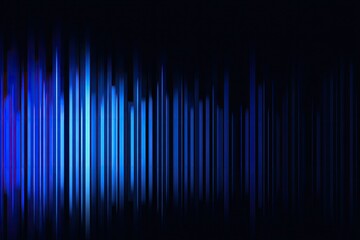 Abstract dark background with vertical, blurred, glowing blue lines