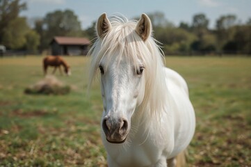 Fototapeta premium Foal at the equestrian ranch